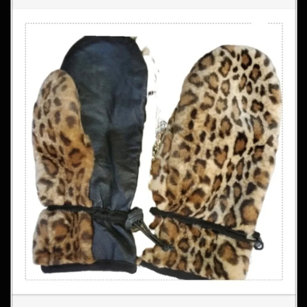 Wilson's‎ House of Leather/faux fur mittens